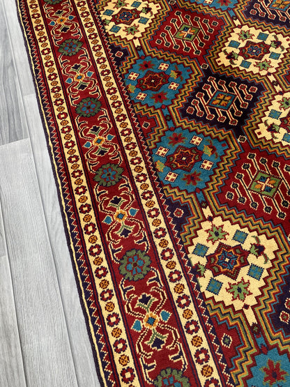 Hand Woven Traditional  Rug | 210 CM x 154 CM KSM # 3113