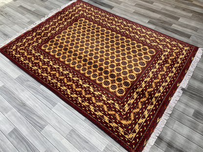 Hand Woven Traditional  Rug | 195 CM x 145 CM KSM # 2600