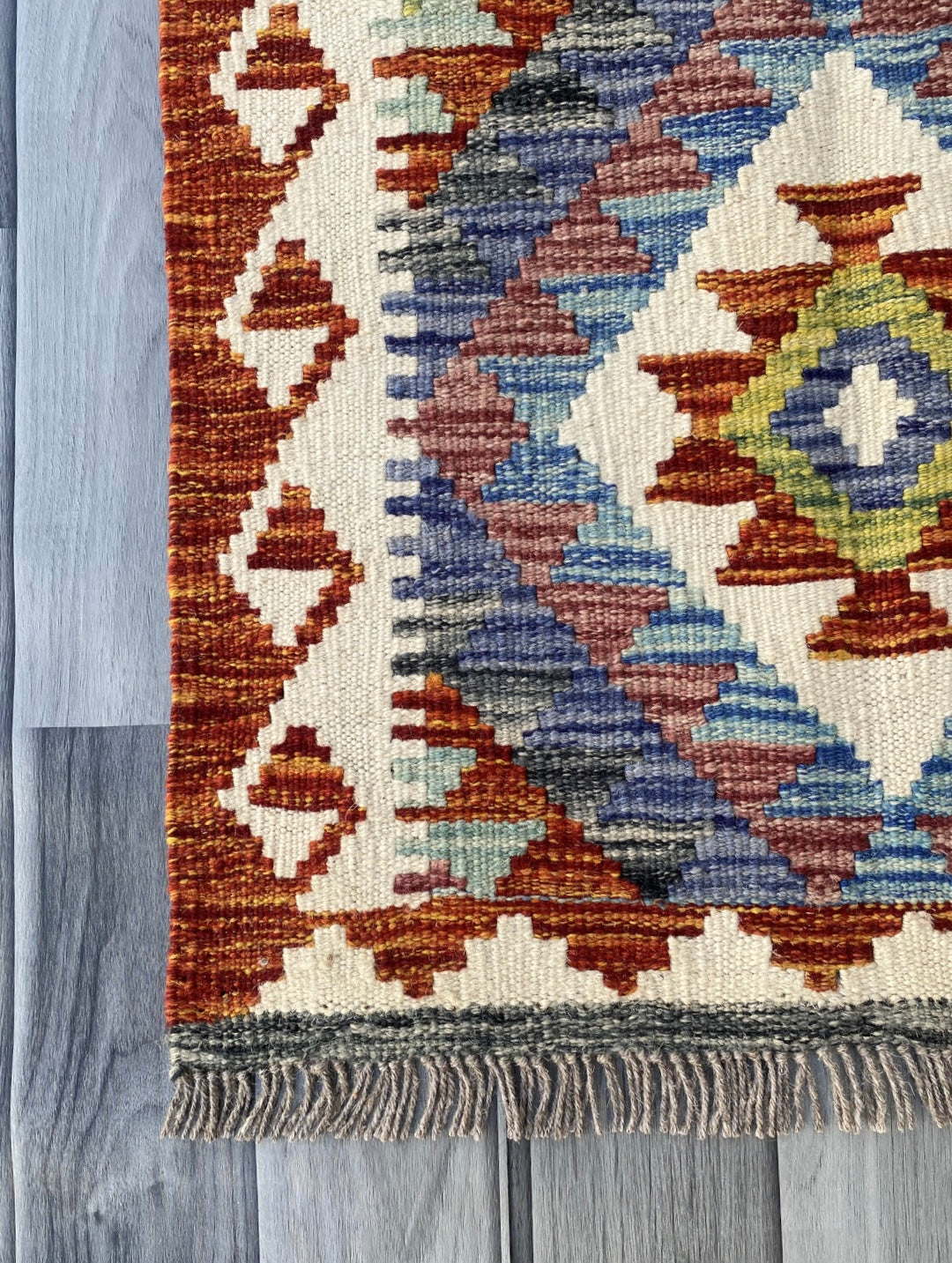 Handmade Afghan Chobi Kilim Rug 89 CM x 59 CM ( SS # 43 )