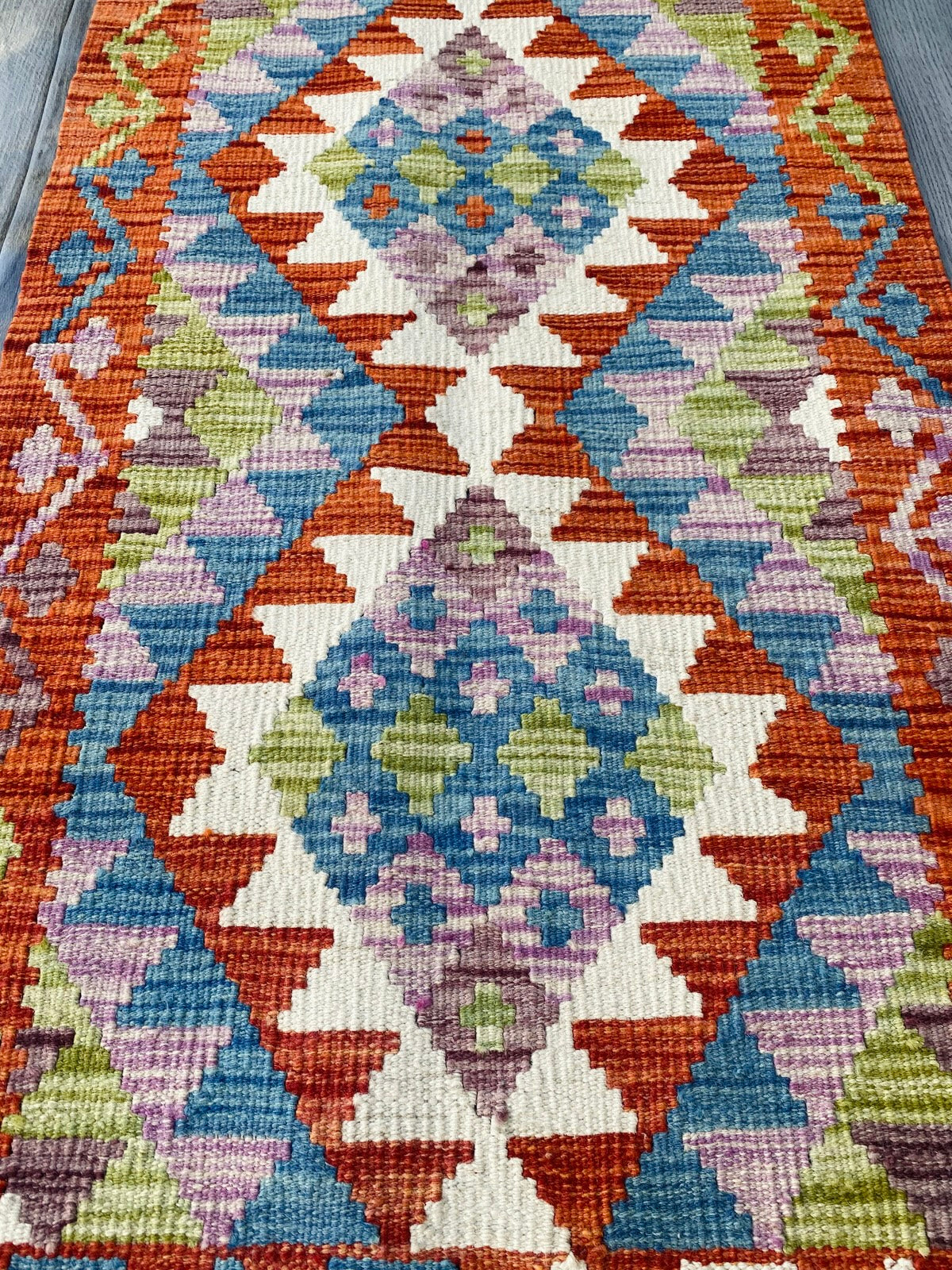 Handmade Afghan Chobi Kilim Rug 100 CM x 59 CM ( SS # 42 )