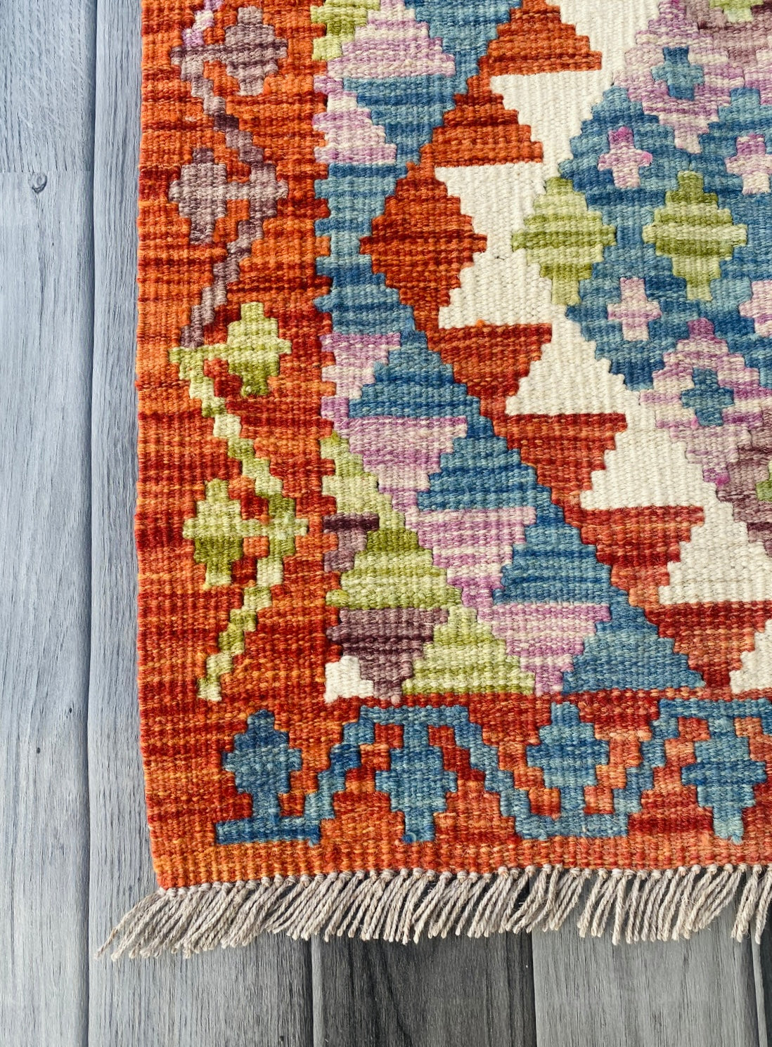 Handmade Afghan Chobi Kilim Rug 100 CM x 59 CM ( SS # 42 )