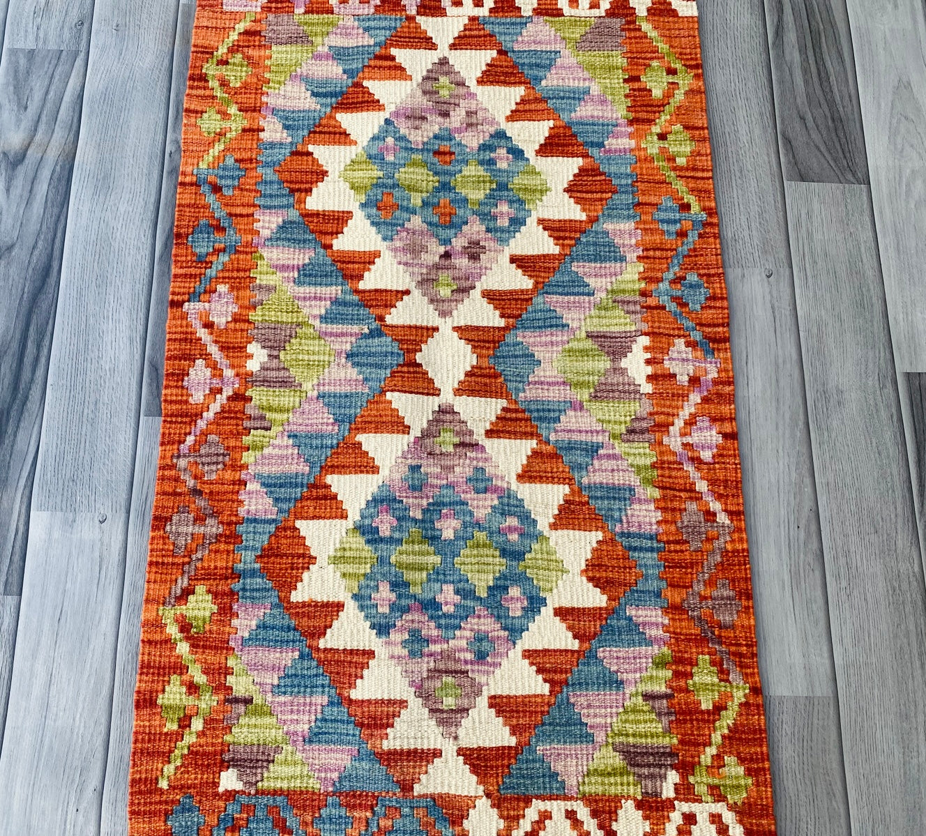 Handmade Afghan Chobi Kilim Rug 100 CM x 59 CM ( SS # 42 )