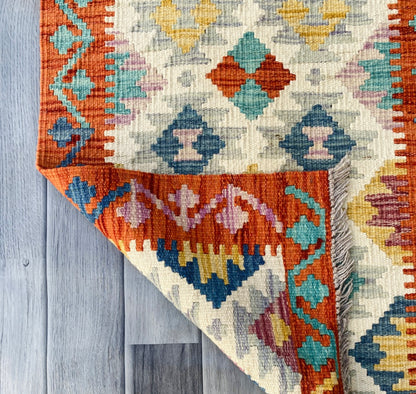 Handmade Afghan Chobi Kilim Rug 83 CM x 50 CM ( SS # 40 )