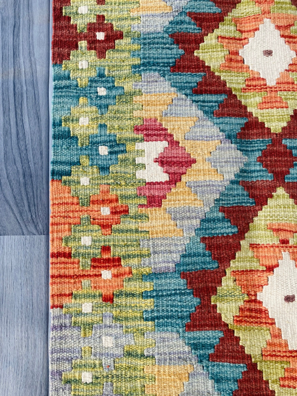 Handmade Afghan Chobi Kilim Rug 90 CM x 58 CM ( SS # 39 )