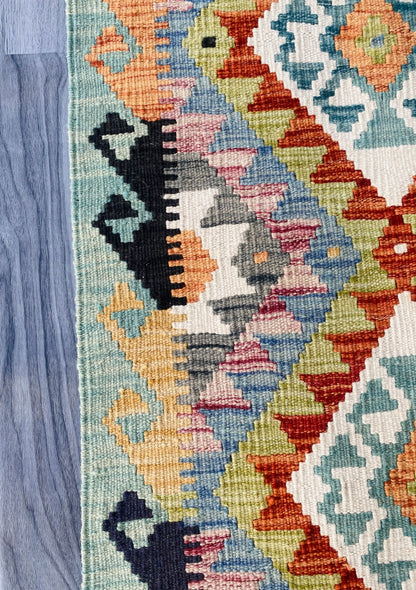 Handmade Afghan Chobi Kilim Rug 96 CM x 59 CM ( SS # 37 )