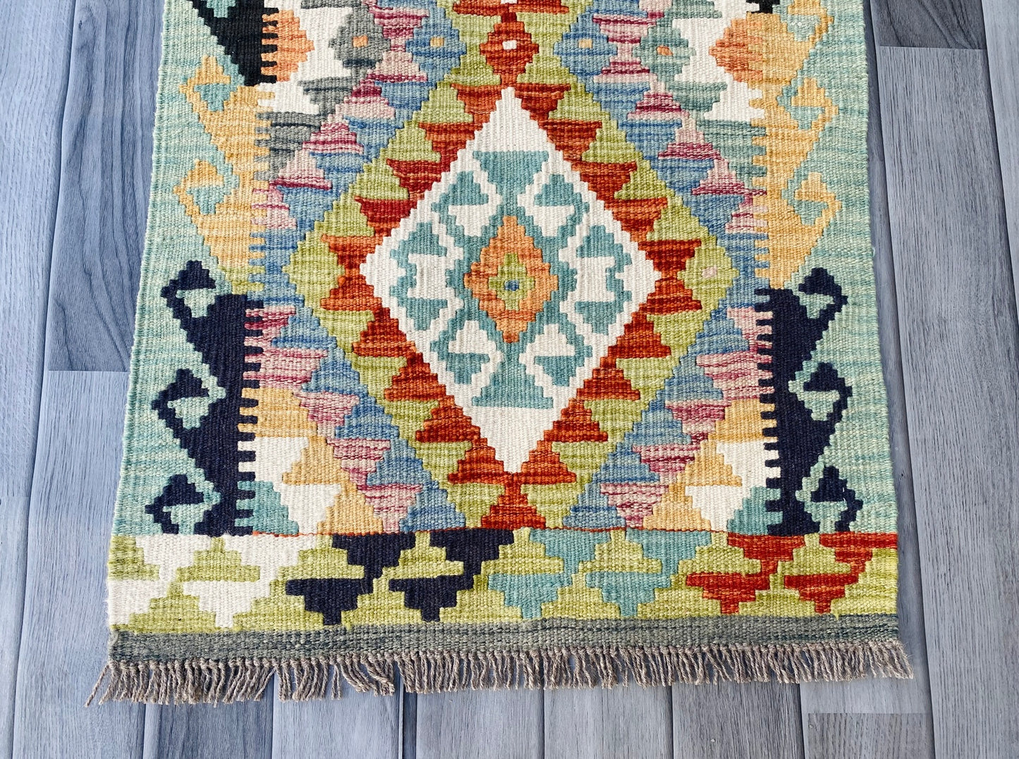 Handmade Afghan Chobi Kilim Rug 96 CM x 59 CM ( SS # 37 )