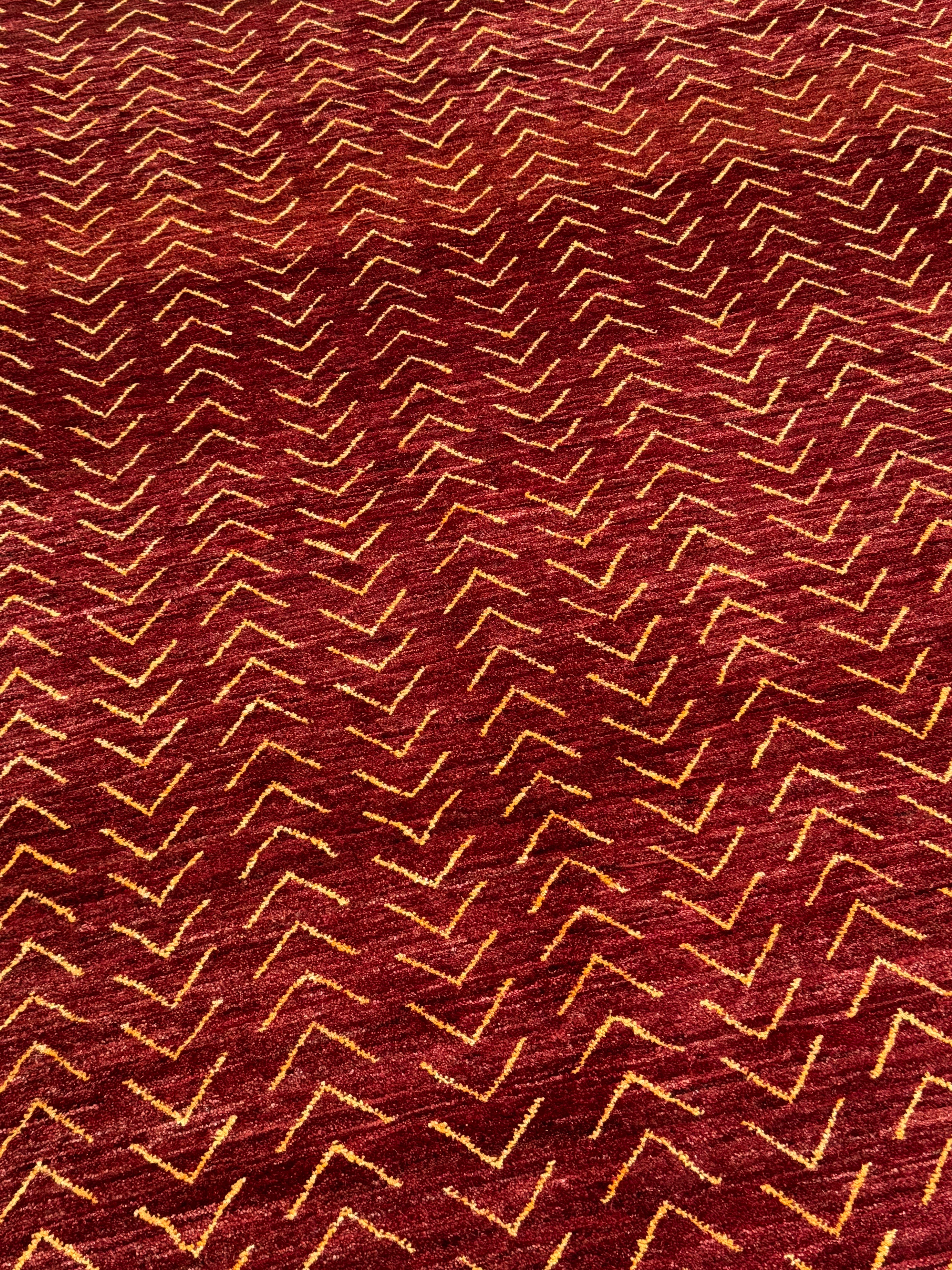 Handmade Afghan Red Gabbeh Rug, 266 x 181 CM