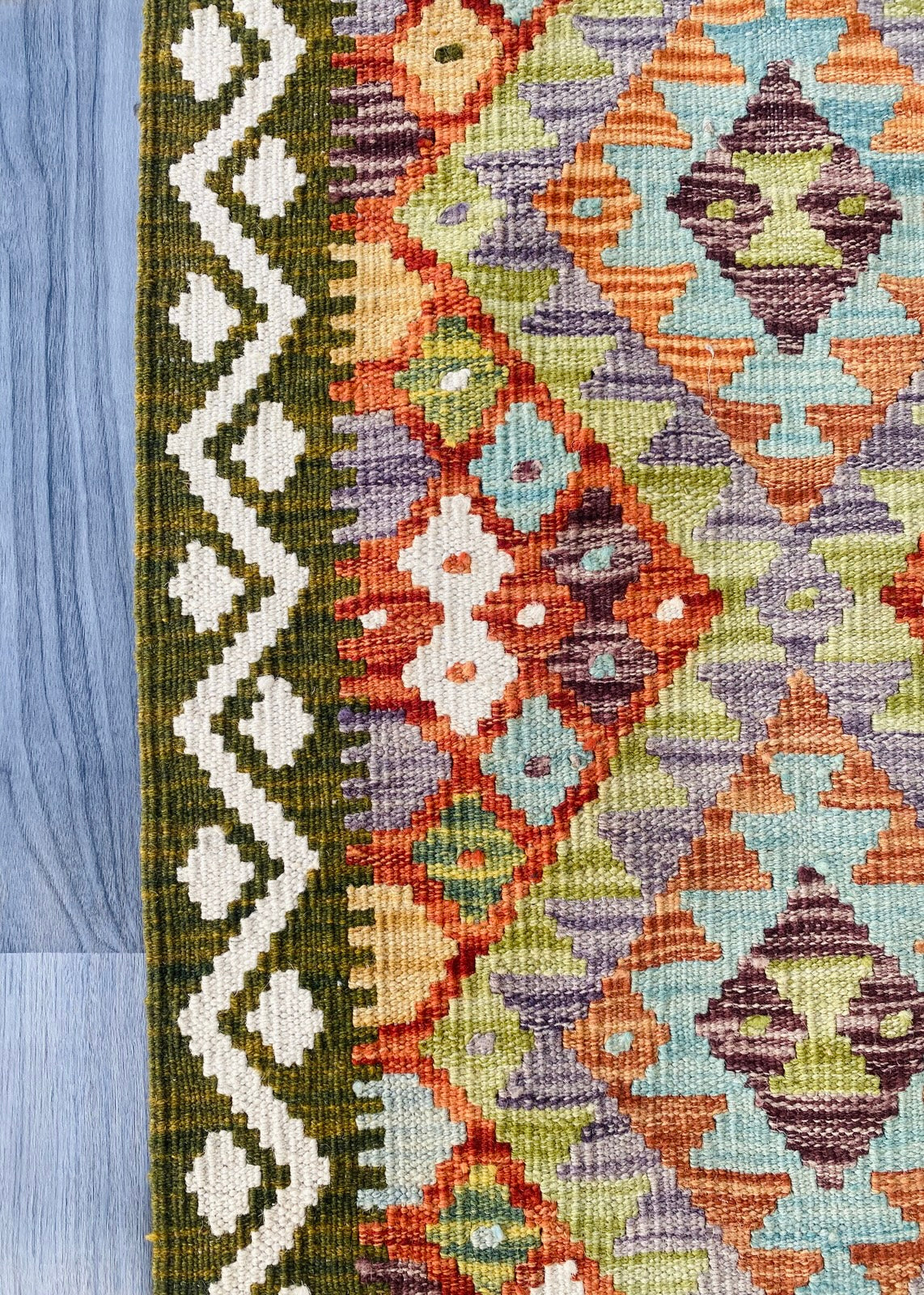 Handmade Afghan Chobi Kilim Rug 89 CM x 59 CM ( SS # 36 )