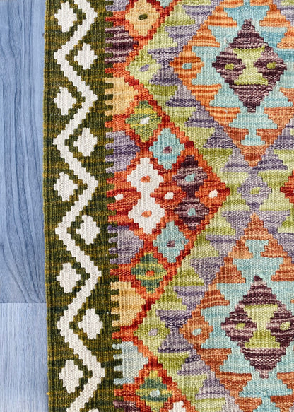 Handmade Afghan Chobi Kilim Rug 89 CM x 59 CM ( SS # 36 )