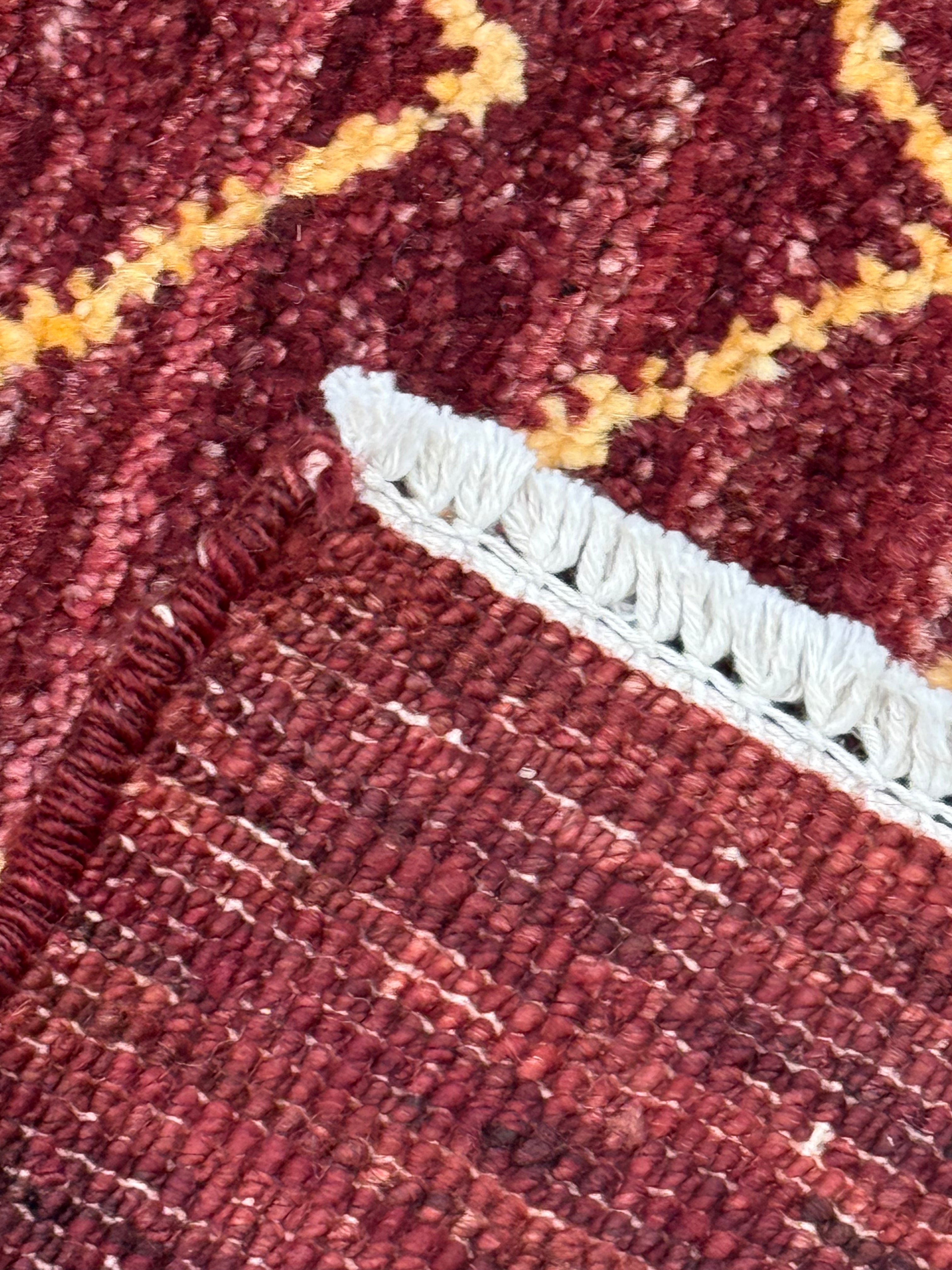 Handmade Afghan Red Gabbeh Rug, 266 x 181 CM