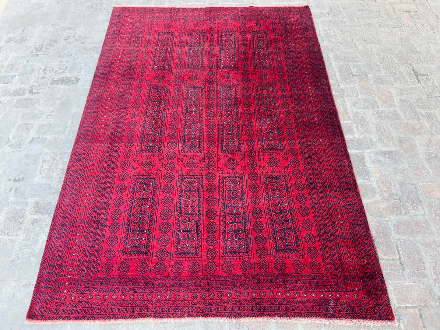 Vintage Handmade Afghan Traditional Balochi Rug 293 CM x 204 CM KSB#12465