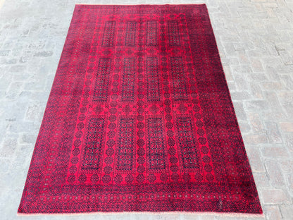 Vintage Handmade Afghan Traditional Balochi Rug 293 CM x 204 CM KSB#12465
