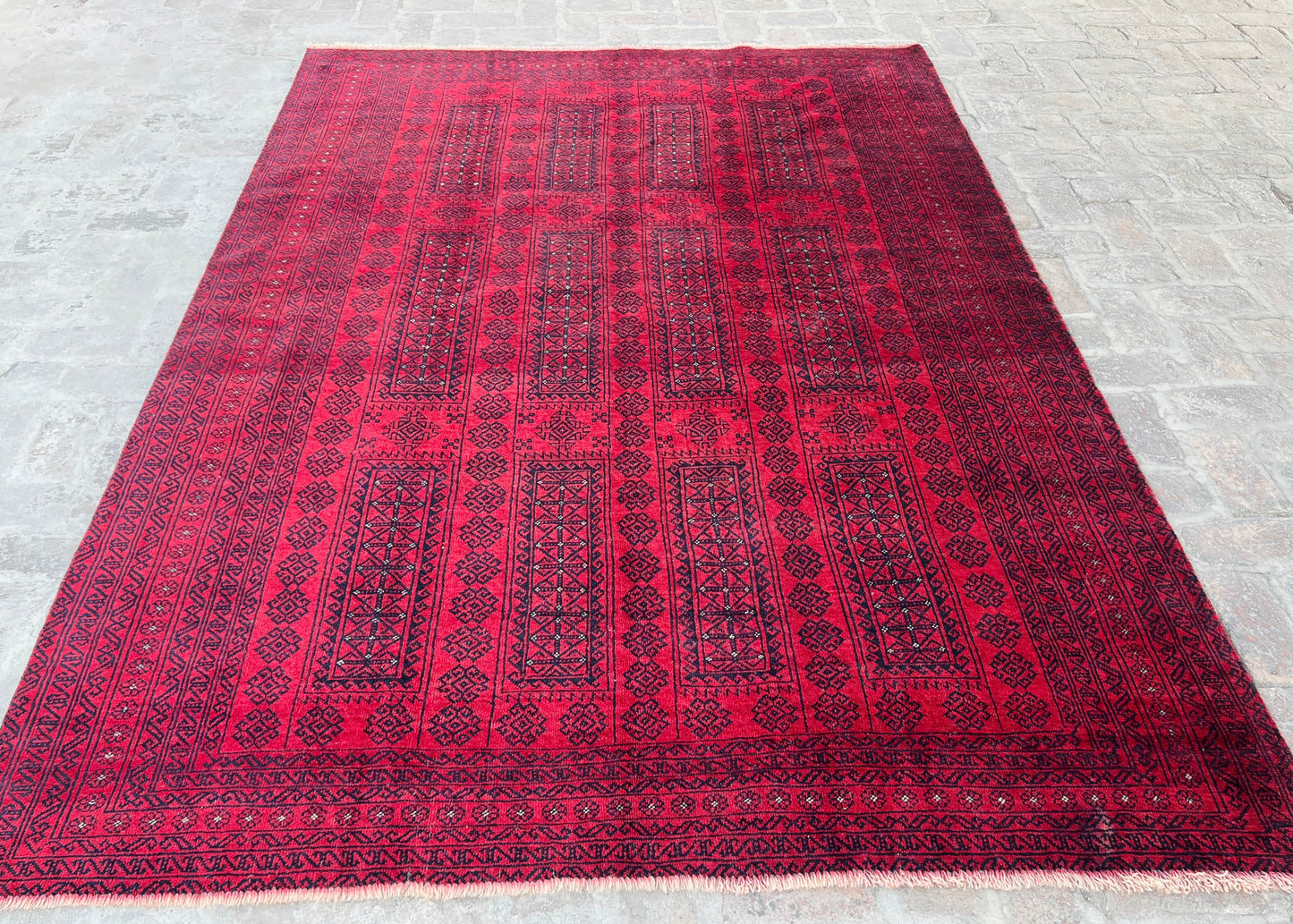 Vintage Handmade Afghan Traditional Balochi Rug 293 CM x 204 CM KSB#12465