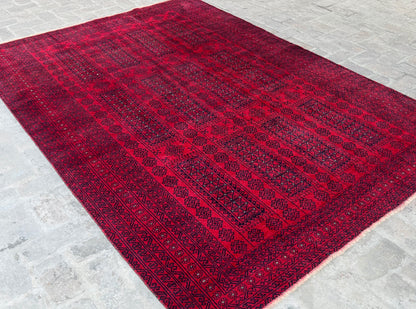 Vintage Handmade Afghan Traditional Balochi Rug 293 CM x 204 CM KSB#12465