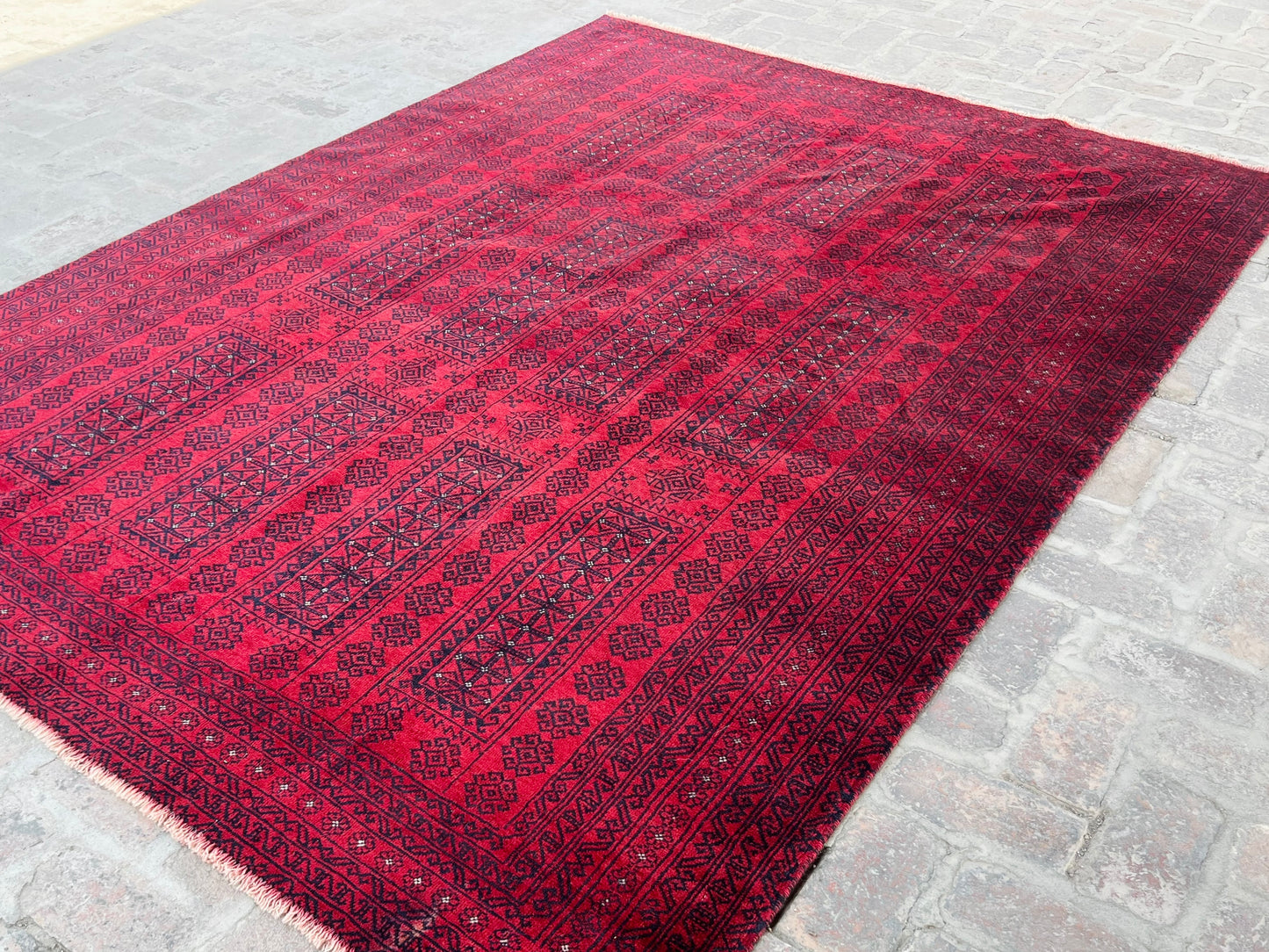 Vintage Handmade Afghan Traditional Balochi Rug 293 CM x 204 CM KSB#12465