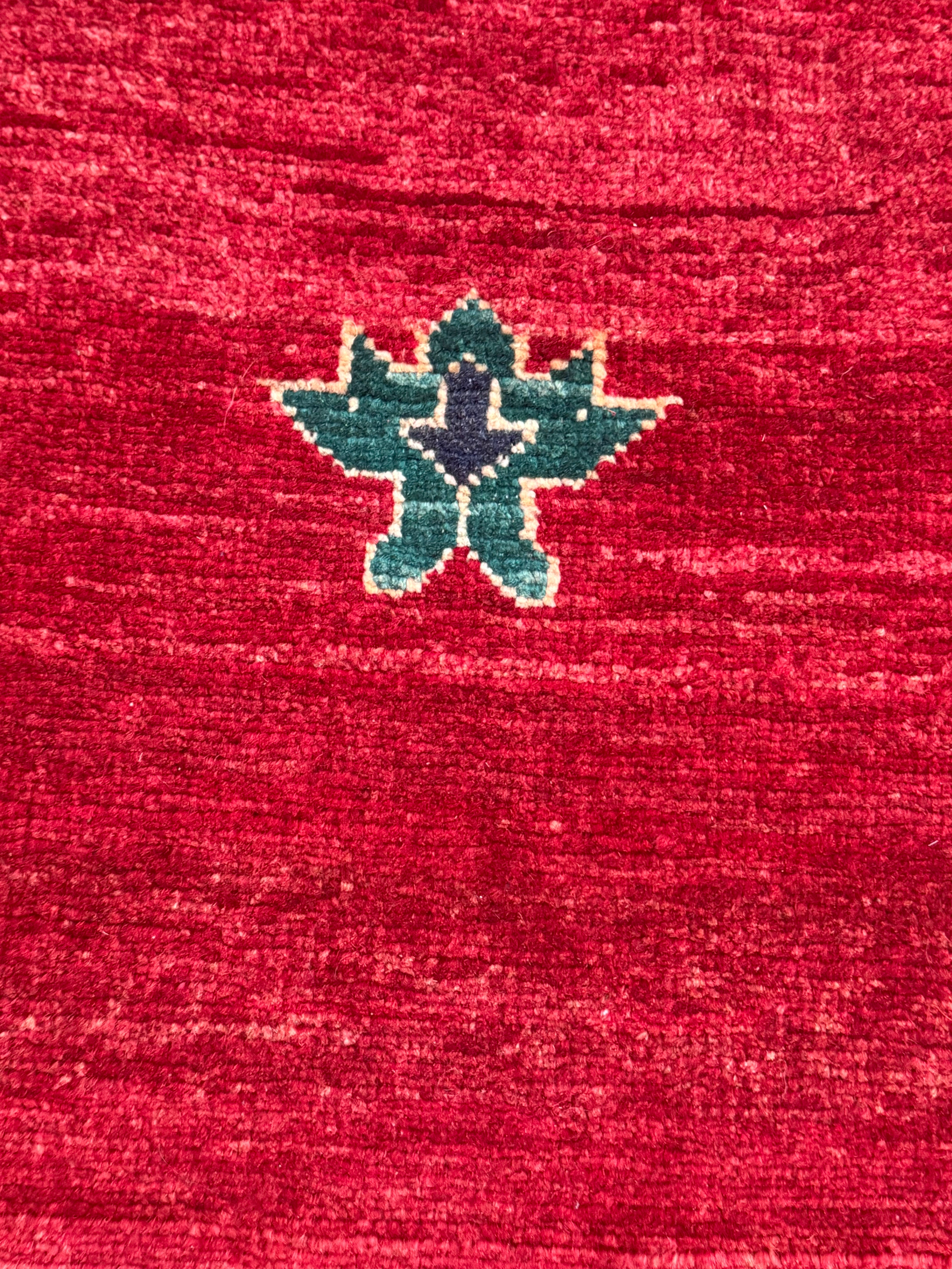 Handmade Afghan Red Gabbeh Rug, 300 x 194 CM