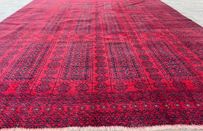 Vintage Handmade Afghan Traditional Balochi Rug 293 CM x 204 CM KSB#12465