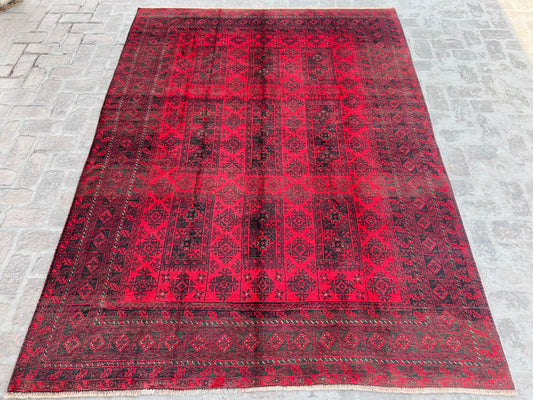 Vintage Handmade Afghan Traditional Balochi Rug 295 CM x 220 CM KSB#10650