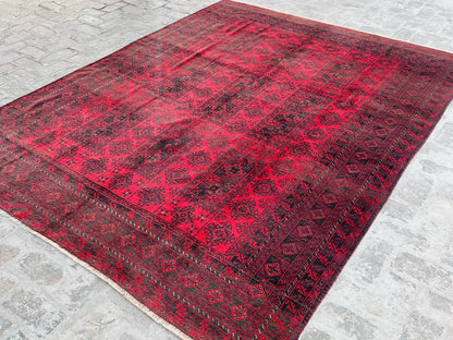 Vintage Handmade Afghan Traditional Balochi Rug 295 CM x 220 CM KSB#10650