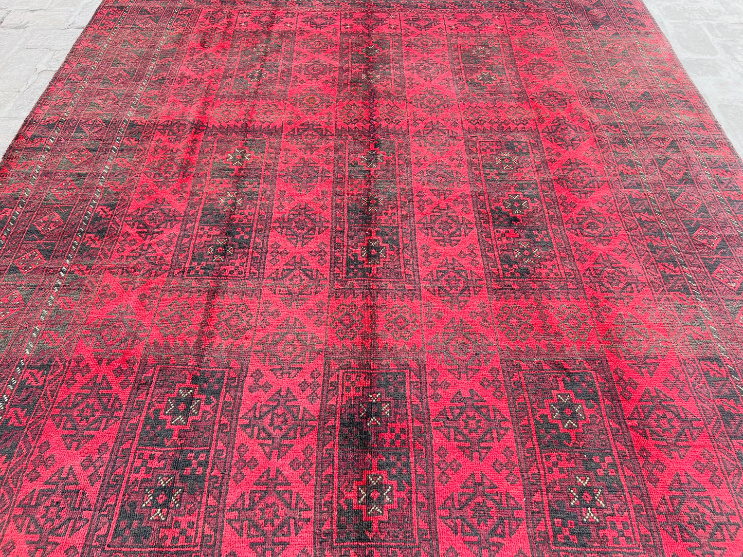 Vintage Handmade Afghan Traditional Balochi Rug 295 CM x 220 CM KSB#10650