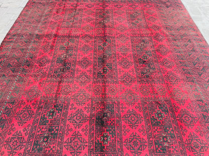 Vintage Handmade Afghan Traditional Balochi Rug 295 CM x 220 CM KSB#10650