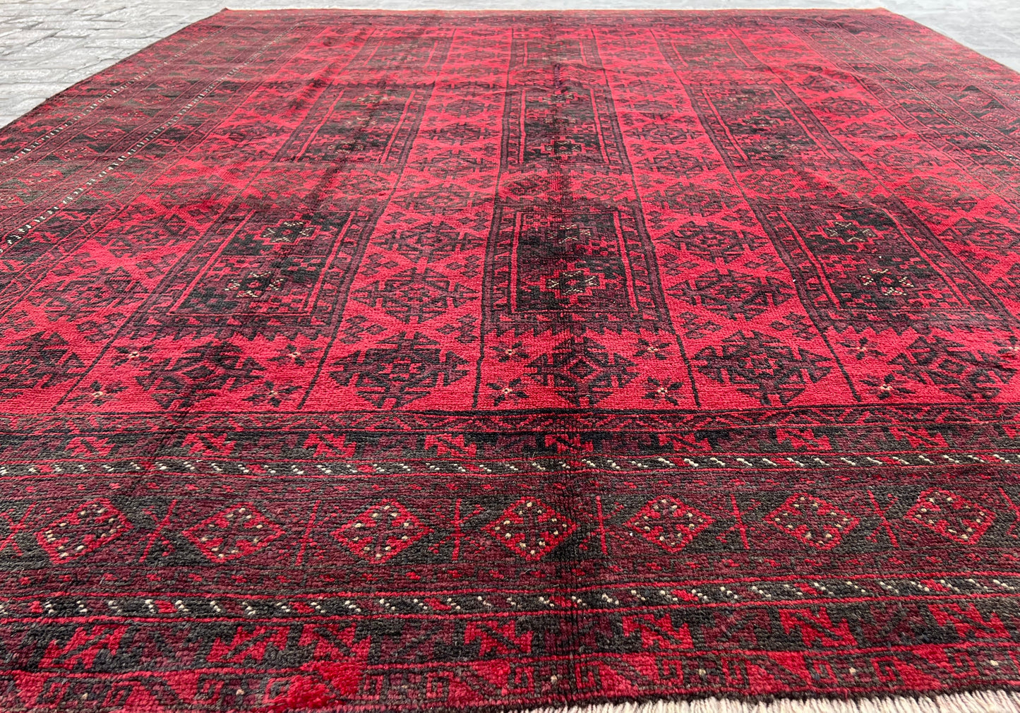 Vintage Handmade Afghan Traditional Balochi Rug 295 CM x 220 CM KSB#10650