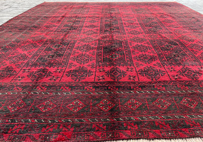 Vintage Handmade Afghan Traditional Balochi Rug 295 CM x 220 CM KSB#10650