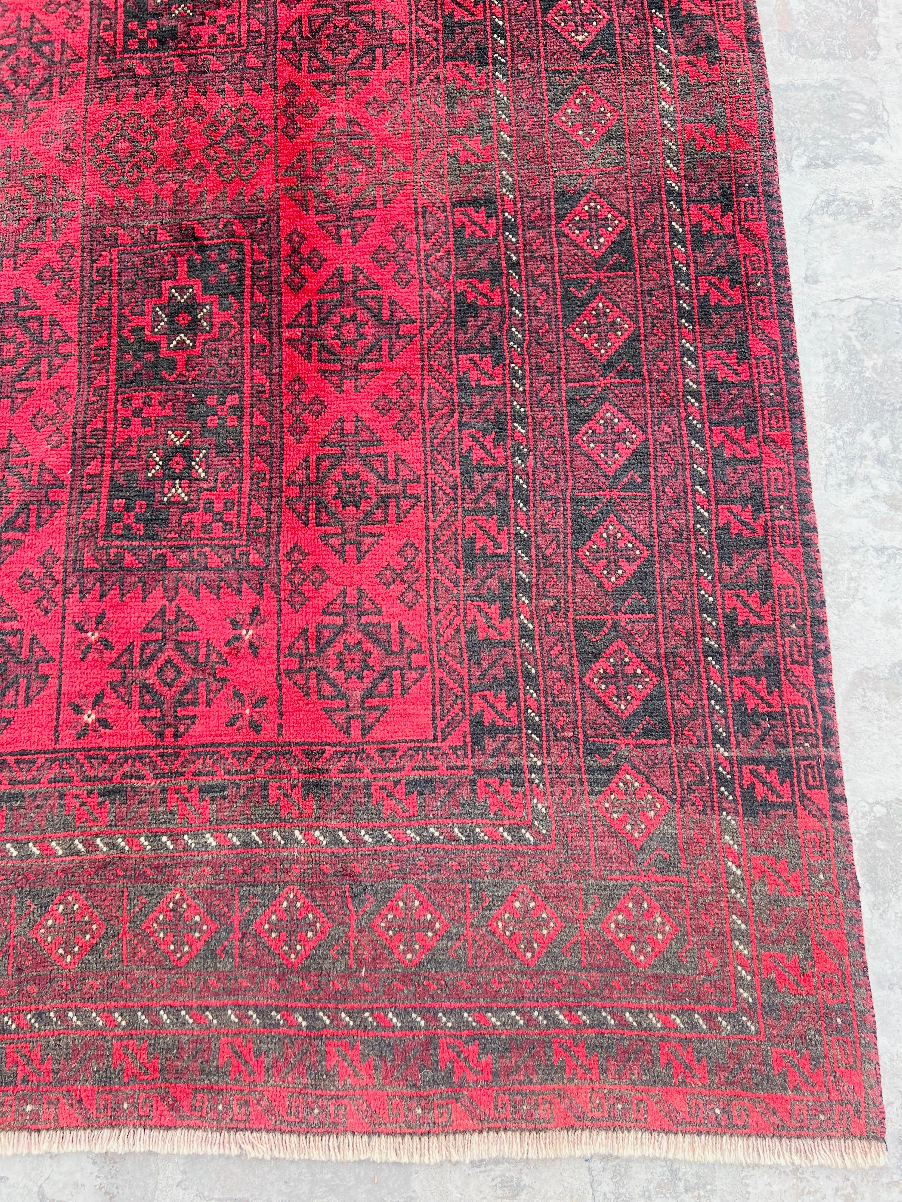 Vintage Handmade Afghan Traditional Balochi Rug 295 CM x 220 CM KSB#10650
