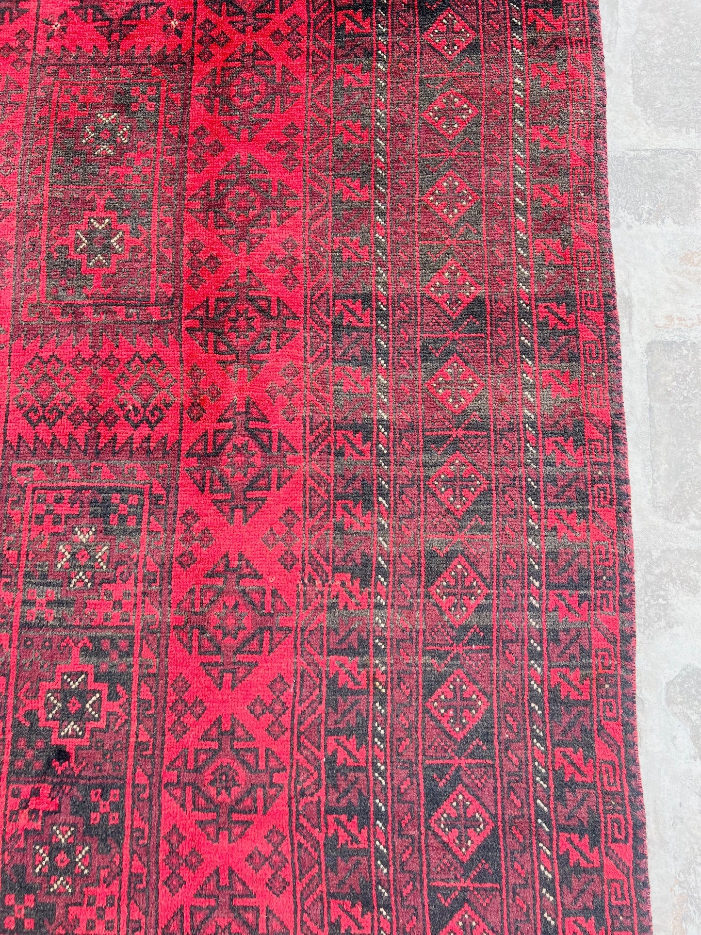 Vintage Handmade Afghan Traditional Balochi Rug 295 CM x 220 CM KSB#10650
