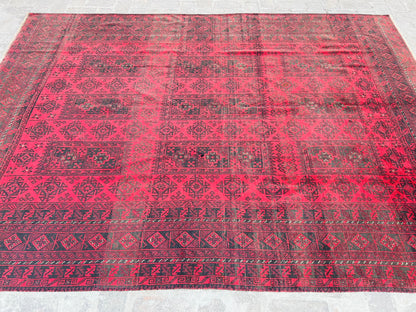 Vintage Handmade Afghan Traditional Balochi Rug 295 CM x 220 CM KSB#10650