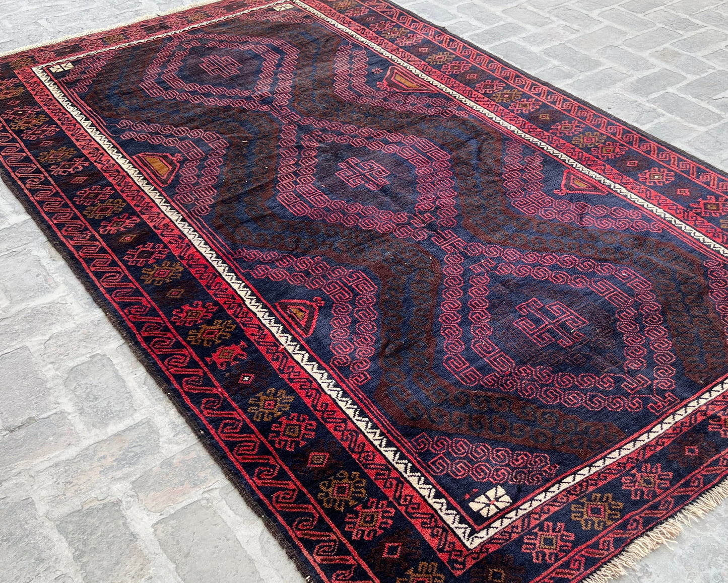 Handmade Afghan Traditional Balochi Rug 299 CM x 170 CM KB#12508