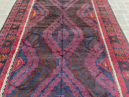 Handmade Afghan Traditional Balochi Rug 299 CM x 170 CM KB#12508