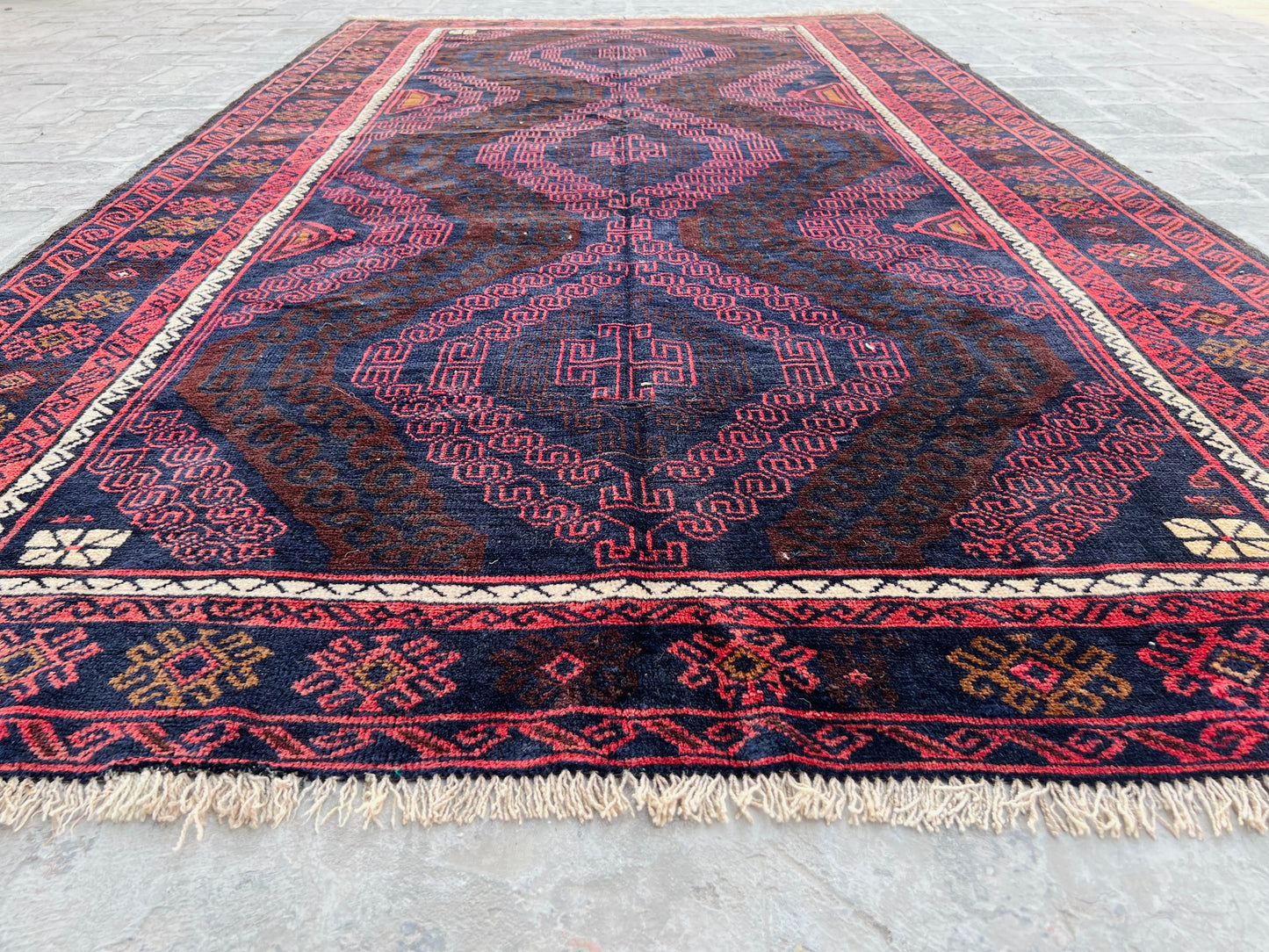 Handmade Afghan Traditional Balochi Rug 299 CM x 170 CM KB#12508