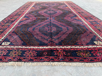 Handmade Afghan Traditional Balochi Rug 299 CM x 170 CM KB#12508