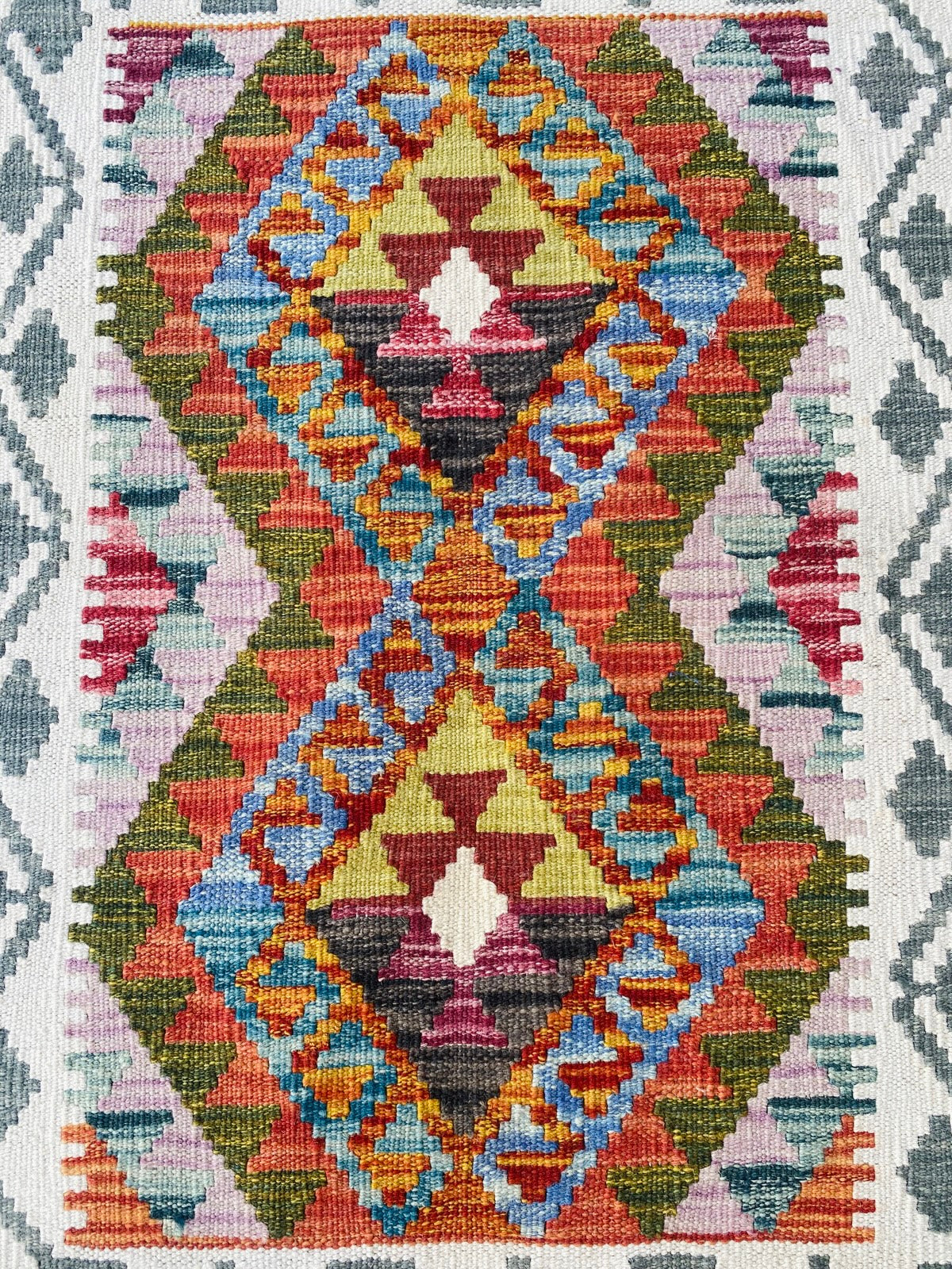 Handmade Afghan Chobi Kilim Rug 90 CM x 60 CM SS # 23