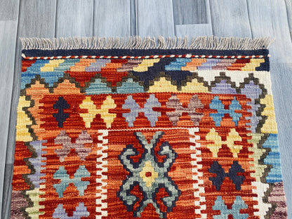 Handmade Afghan Chobi Kilim Rug 85 CM x 60 CM ( SS # 22 )