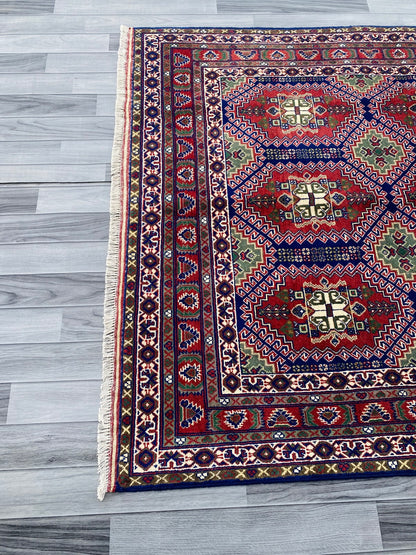 Handmade Afghan Traditional Samarkand Rug 206 CM x 154 CM (SS# 32)