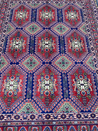 Handmade Afghan Traditional Samarkand Rug 206 CM x 154 CM (SS# 32)