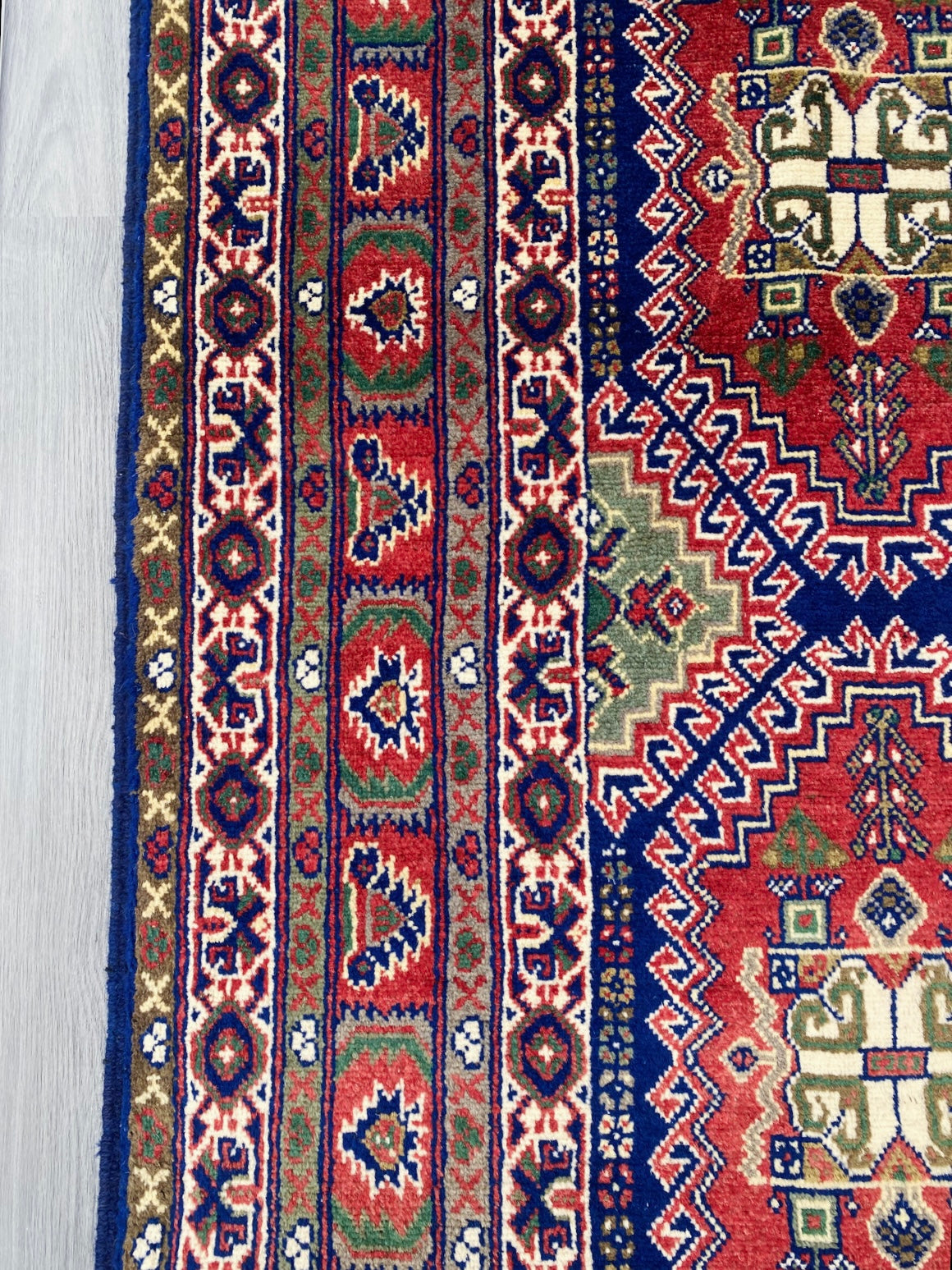 Handmade Afghan Traditional Samarkand Rug 206 CM x 154 CM (SS# 32)