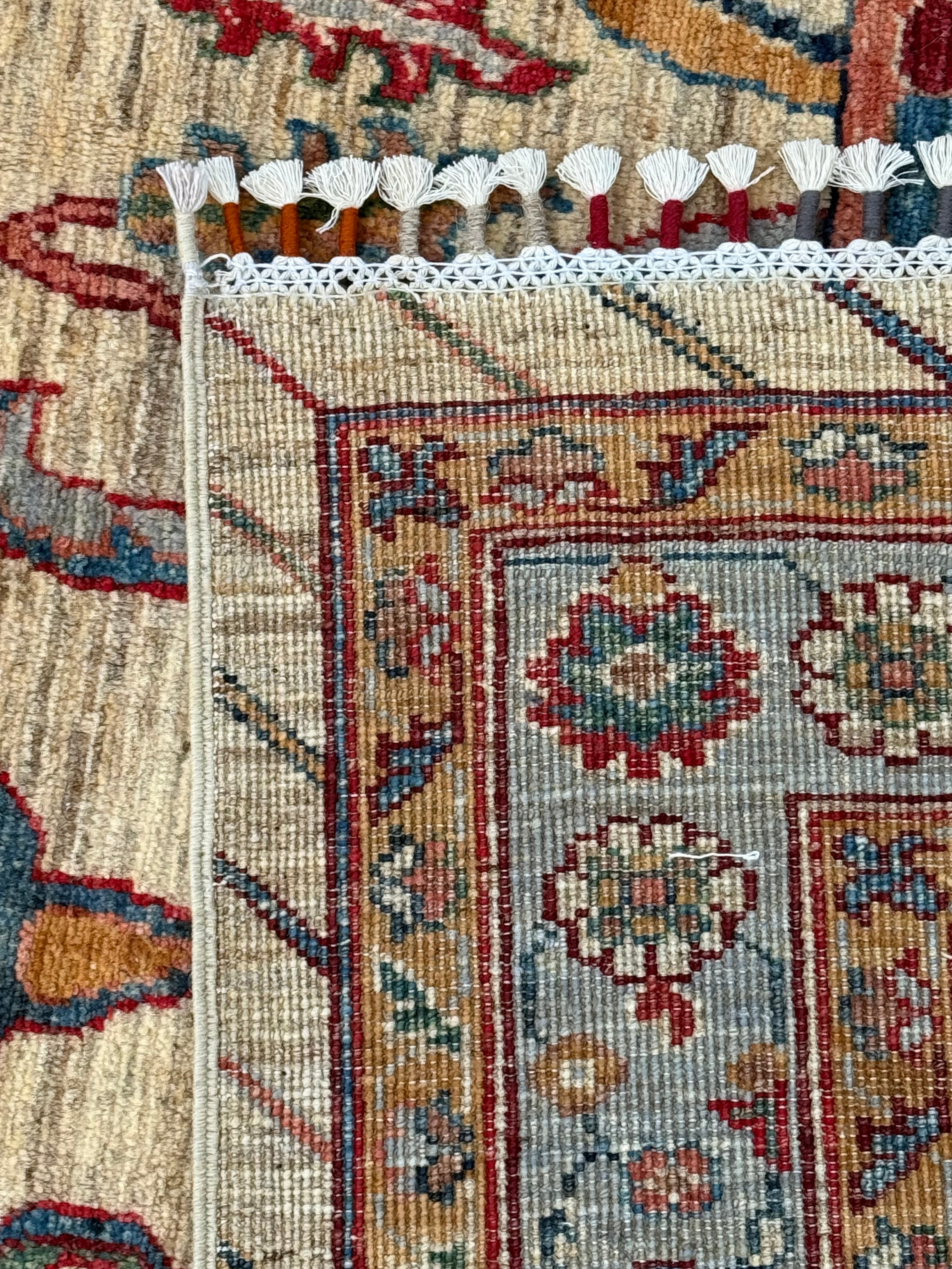 Handmade Afghan Chobi Floral Rug, 306 CM x 250 CM