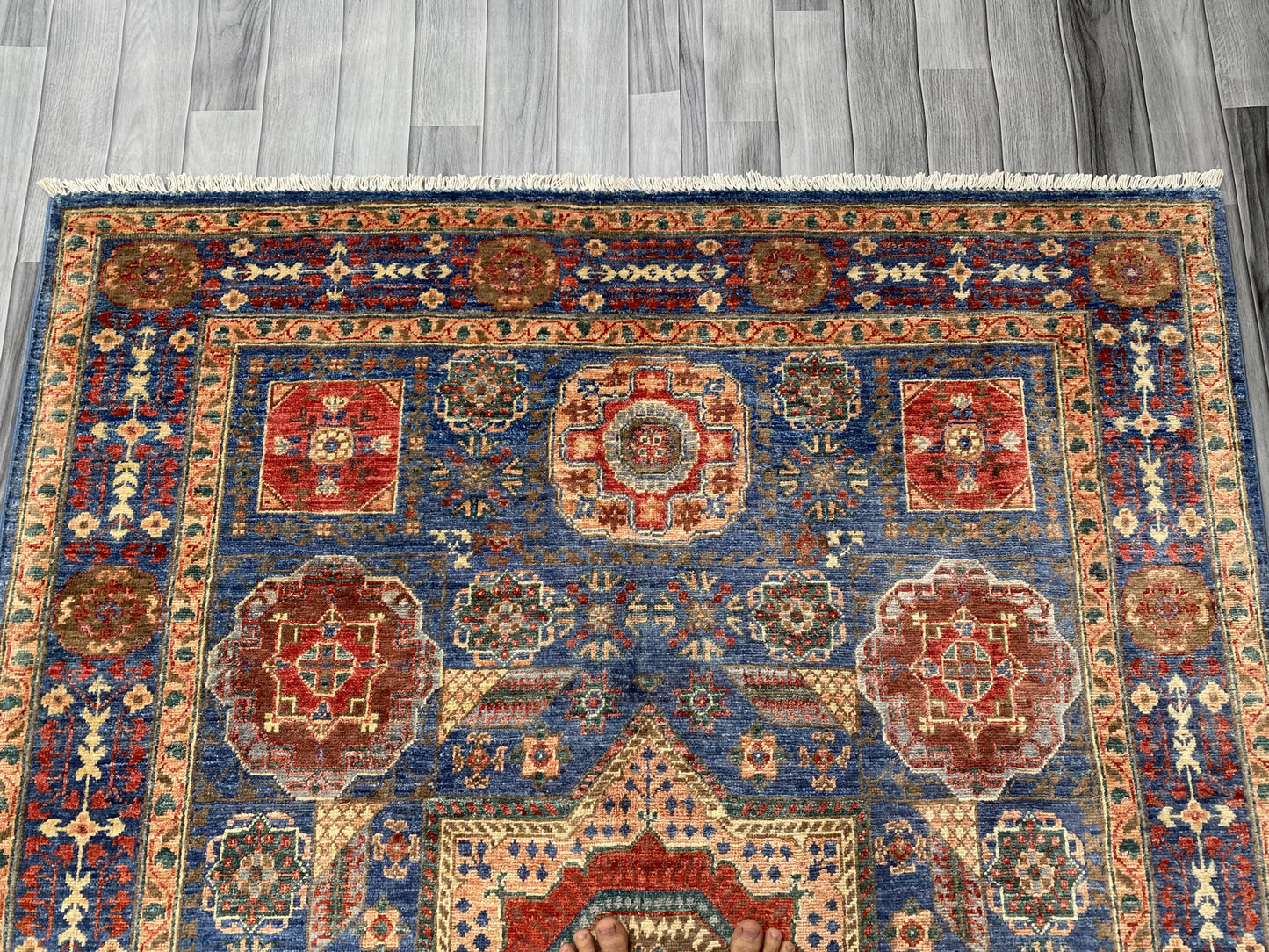 Hand Knotted Chobi Wool Rug | 199 CM x 149 CM SK#350