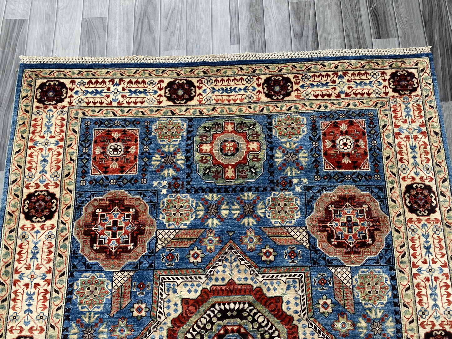 Hand Knotted Chobi Wool Rug | 193 CM x 148 CM SK#351
