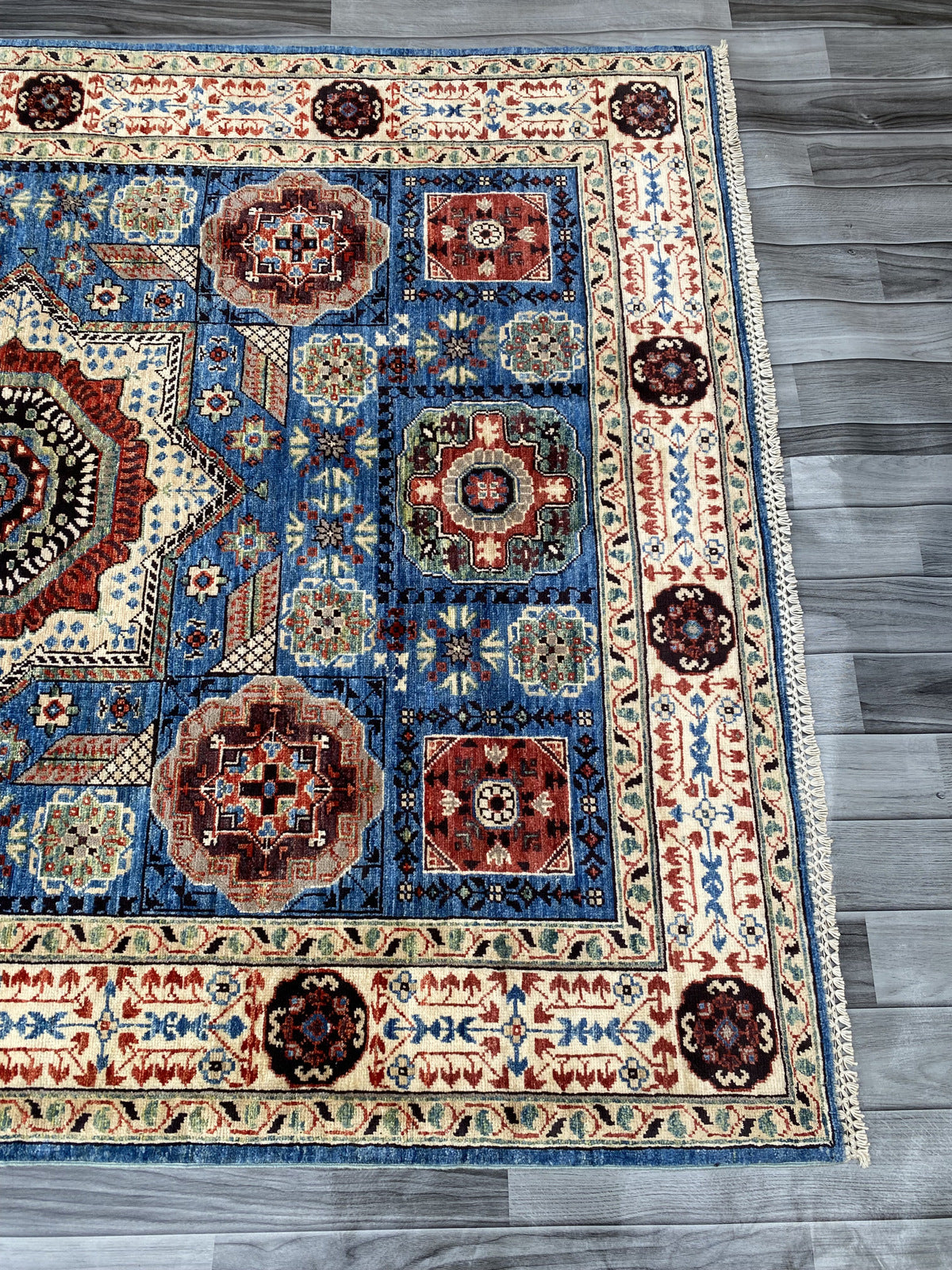 Hand Knotted Chobi Wool Rug | 193 CM x 148 CM SK#351
