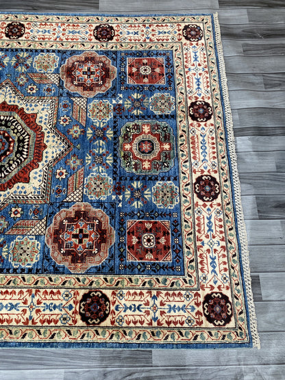 Hand Knotted Chobi Wool Rug | 193 CM x 148 CM SK#351