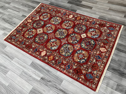Hand Knotted Chobi Wool Rug | 179 CM x 122 CM SK#353