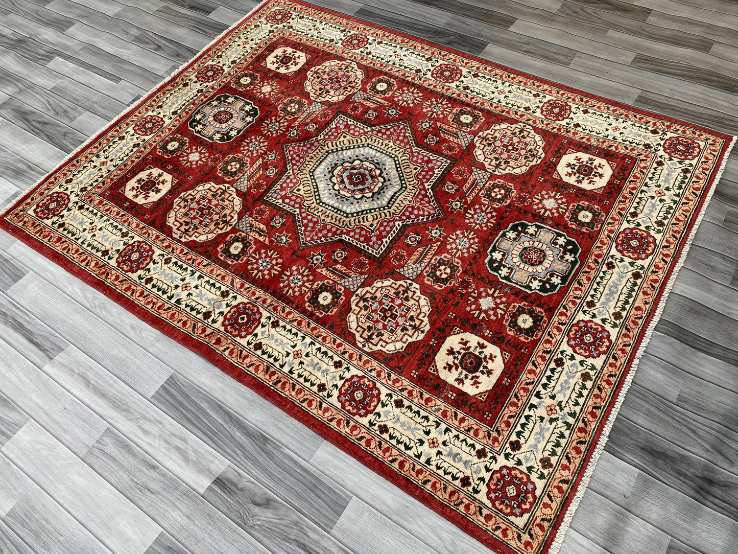 Hand Knotted Chobi Wool Rug | 191 CM x 150 CM SK#354
