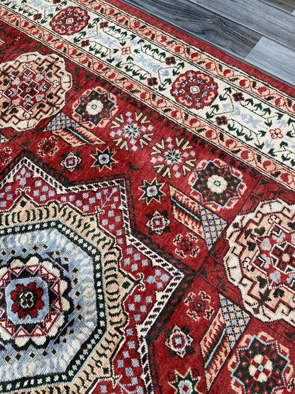 Hand Knotted Chobi Wool Rug | 191 CM x 150 CM SK#354