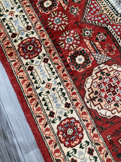 Hand Knotted Chobi Wool Rug | 191 CM x 150 CM SK#354