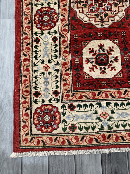 Hand Knotted Chobi Wool Rug | 191 CM x 150 CM SK#354