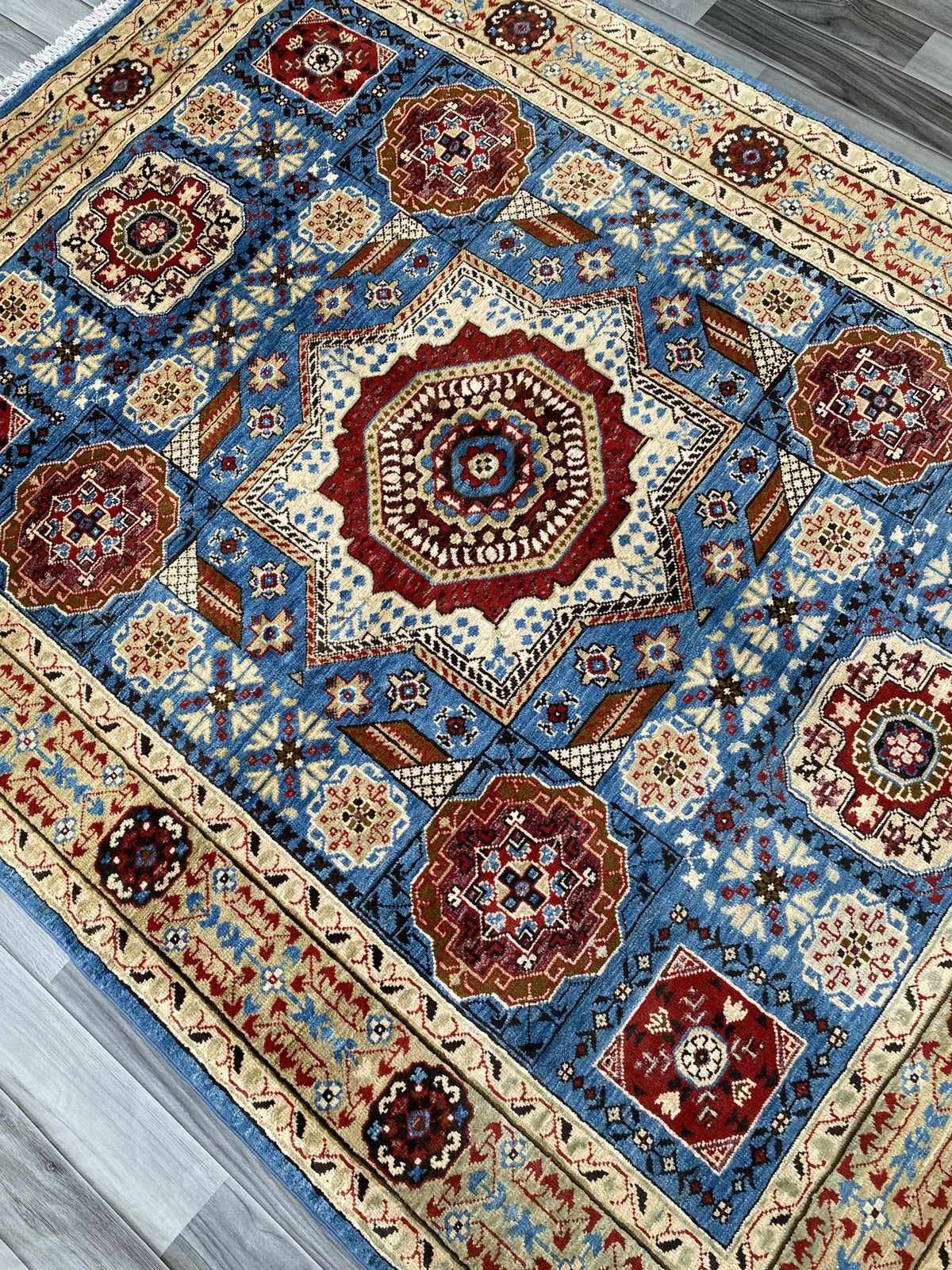 Hand Knotted Chobi Wool Rug | 193 CM x 150 CM SK#355